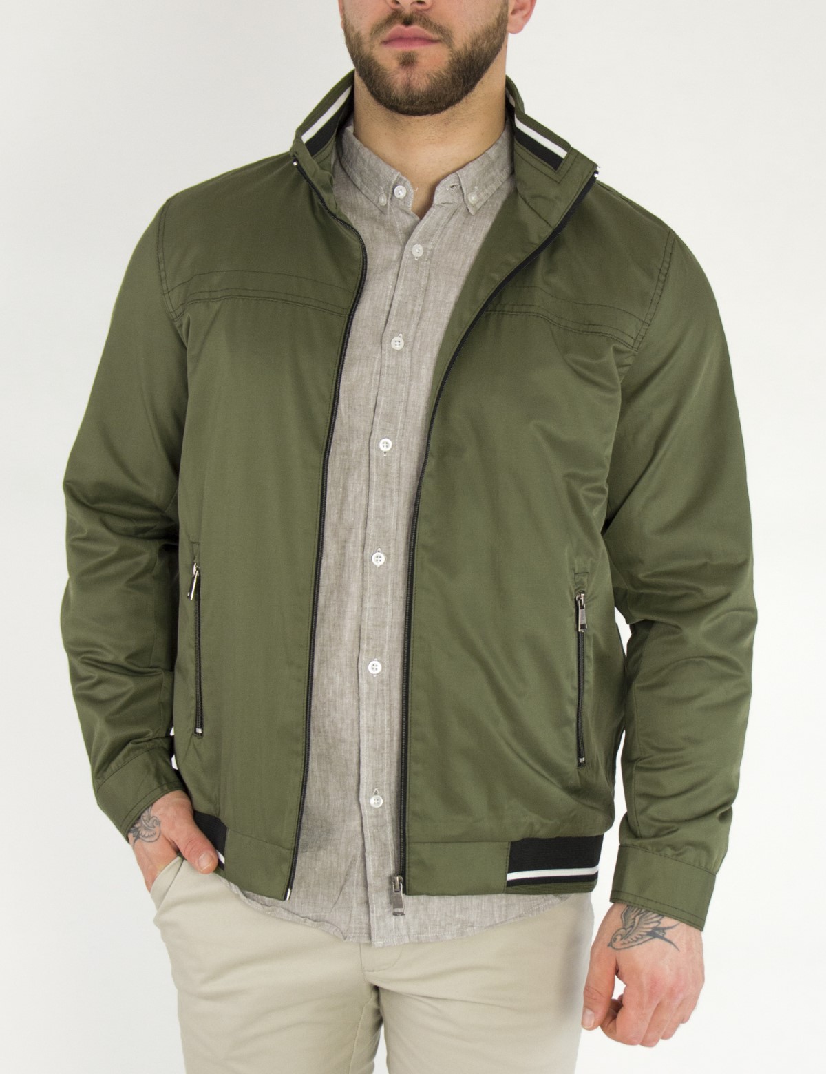 Huxley and Grace Ανδρικο χακι Jacket WS10160S